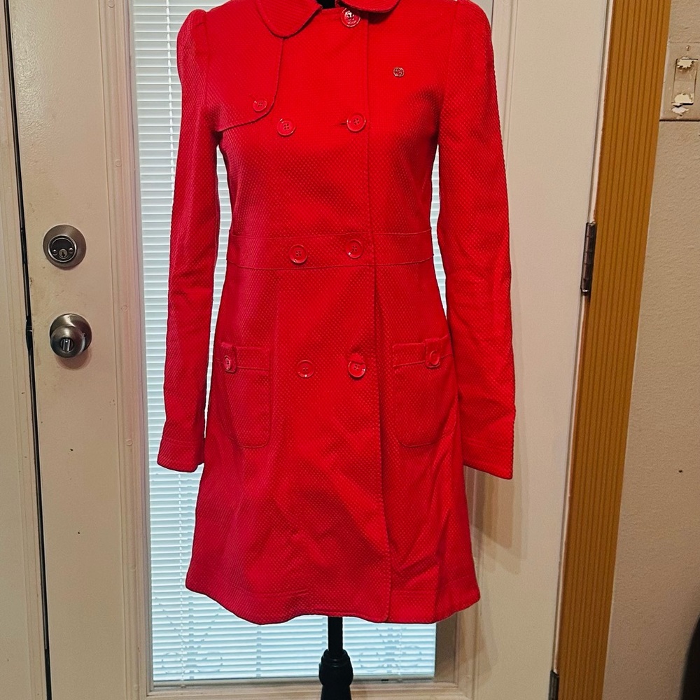 Gucci Vibrant Red Fabric with Logo Pattern